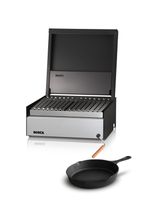 Pack Parrilla a Carbon Bosca Block 500 + Sarten fierro pequeño