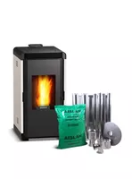 Pack estufa a pellet Hera + Crema + kit de Instalación interior
