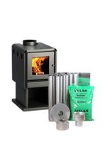 Pack Estufa a Leña Limit 380 + kit de Instalación