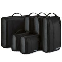 Bagsmart Organizadores de Equipaje Rígidos 6 piezas Negro