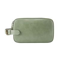 Ecosusi Neceser Grande Elena de Cuero Vegano - Verde Salvia