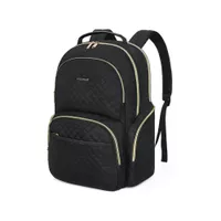 Bagsmart Mochila de Viaje para Notebook 17,3″ Trabajo Acolchada Negra