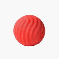 BOLA DE JUGUETE PARA PERRO PIDAN® - TEXTURA ONDULADA DE AGUA - ROJO