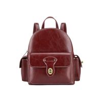 Ecosusi Mini Mochila Alison de Cuero Vegano - Rojo Angola