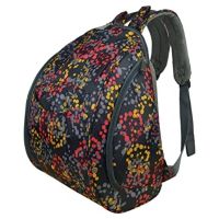 Mommore Mochila Maternal Pañalera 40x30cm - Flores Negro