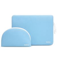 Tomtoc Funda Lady Para Macbook 13''+organizador shell Celeste