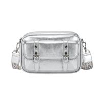 Ecousi Bolso Mensajero Mia con Correa Ancha - Plateado