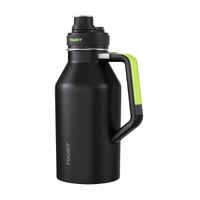 Tourit Botella de Agua Térmica Deportiva Anti Derrames con Asa 64oz- Negro