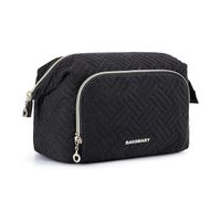 Bagsmart Cosmetiquero Tejido de Viaje Negro