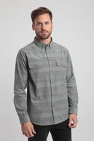 Camisa manga larga hombre Corduroy gris