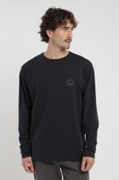 Polera hombre manga larga  Text negro Froens