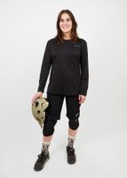 Polera manga larga mujer MTB negro