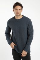 Poleron hombre sin gorro pacifico 100% algodón orgánico Froens