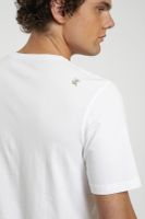 Polera hombre manga corta Plain blanco Algodón orgánico Froens