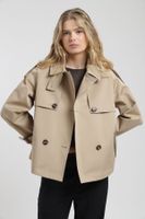 Chaqueta mujer Trench beige twill Froens
