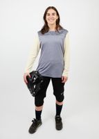 Polera manga larga mujer MTB gris