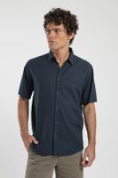 Camisa manga corta Classic azul Algodón orgánico Froens