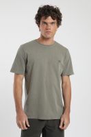 Polera hombre manga corta Palmeras verde Algodón orgánico Froens