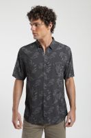 Camisa hombre manga corta Trazo Hojas grafito Viscosa Froens