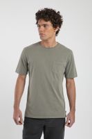 Polera hombre manga corta Plain verde Algodón orgánico Froens