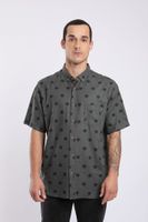 Camisa manga corta viscosa Sol negro