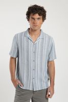 Camisa manga corta Jervis celeste Lino Froens