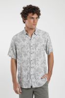 Camisa hombre manga corta Selva gris Viscosa Froens