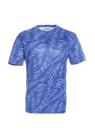Polera Manga Corta Poliéster Azul