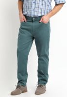 Pantalon 5 Bolsillos Spandex Verde Oscuro