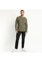 Sweater Cuello Redondo Khaki claro