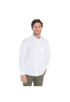 Camisa Manga Larga Oxford Estampada Hombre
