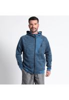 Polerón Full Zipper Cuello Alto Con Capucha