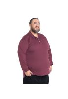 Polera Manga Larga Jersey Cuello Polo Hombre