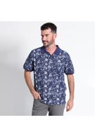 Polera Piqué Estampada Manga Corta Regular Fit