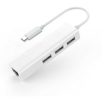 HUB Type-C A RJ45 + 3 Puertos USB2.0 Birlink