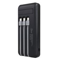 Power Bank Mlab 4 Conectores 10.000Mah Con Pantalla Led Carga Rapida