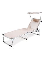 Reposera Plegable con Techo Relan Areia Reclinable