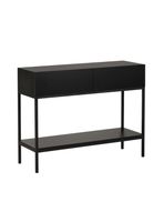 Mesa Arrimo Edge Relan Mueble Recibidor Con 2 Cajones y Estante