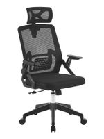 Silla de Escritorio con Cabezal Ergonomus Doha Negro