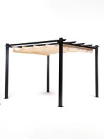 Pérgola Retráctil Relan Tipo Romana Gazebo Toldo 3x3 Mts