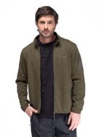 Chaqueta Polar Tejido Hombre Kano Notro Verde con Bolsillos