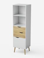 Estante Librero Top Living Gotemburgo Nórdico con Cajones