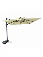 Quitasol Reforzado con Base Relan Bright Night Luces 300cm