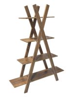 Estante Librero Triangular Top Living Uluan Estilo Rústico