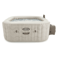 Spa Hot Tub Inflable Intex Chevron Deluxe Square Bubble Spa 4 Personas