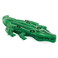Flotador Inflable Diseño Intex Cocodrilo Grande 203x114 Cm Giant Gator