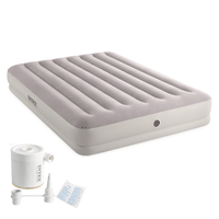 Colchón Inflable Intex 2 Plazas 152x203x30 Cm Prestige Mid-Rise + Inflador USB150