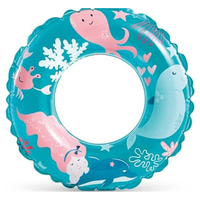 Flotador Inflable Redondo Intex Ocean 61 Cm Transparent Ring