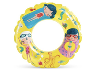 Flotador Inflable Redondo Intex Girls 61 Cm Transp