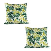 Set 2 Cojines Lona Española Kingston 50X50 cm Blanco